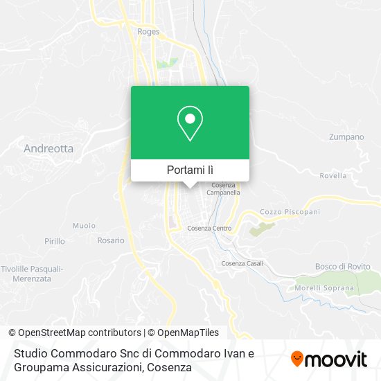 Mappa Studio Commodaro Snc di Commodaro Ivan e Groupama Assicurazioni