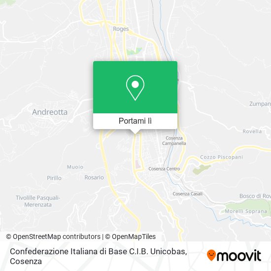 Mappa Confederazione Italiana di Base C.I.B. Unicobas