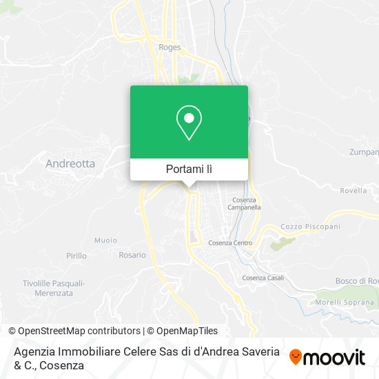 Mappa Agenzia Immobiliare Celere Sas di d'Andrea Saveria & C.