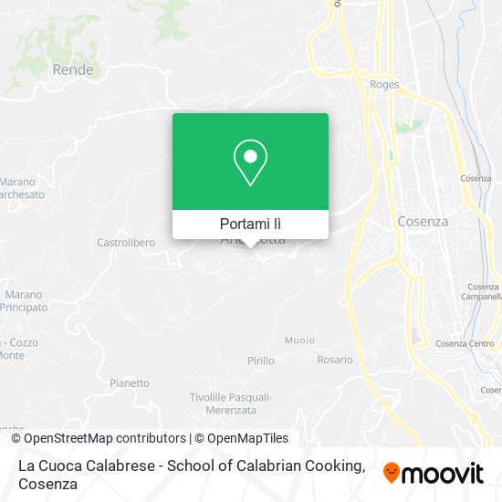 Mappa La Cuoca Calabrese - School of Calabrian Cooking