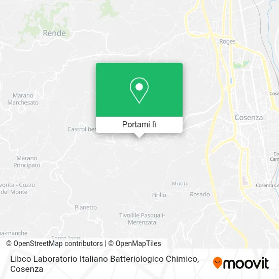 Mappa Libco Laboratorio Italiano Batteriologico Chimico