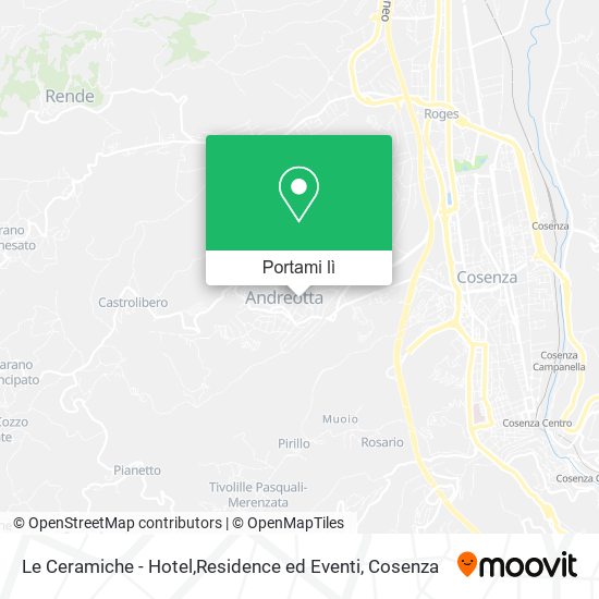 Mappa Le Ceramiche - Hotel,Residence ed Eventi