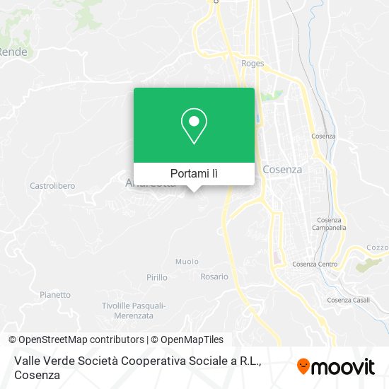 Mappa Valle Verde Società Cooperativa Sociale a R.L.