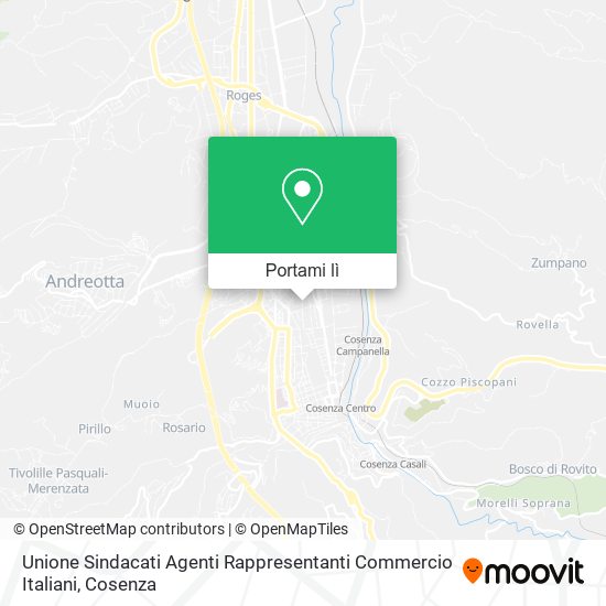 Mappa Unione Sindacati Agenti Rappresentanti Commercio Italiani