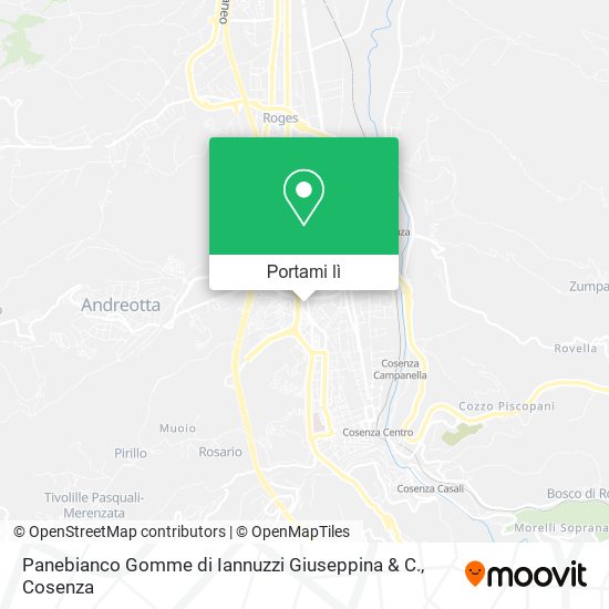 Mappa Panebianco Gomme di Iannuzzi Giuseppina & C.