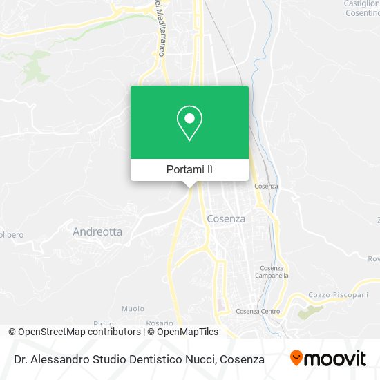 Mappa Dr. Alessandro Studio Dentistico Nucci