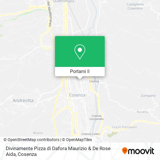 Mappa Divinamente Pizza di Dafora Maurizio & De Rose Aida