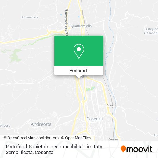 Mappa Ristofood-Societa' a Responsabilita' Limitata Semplificata