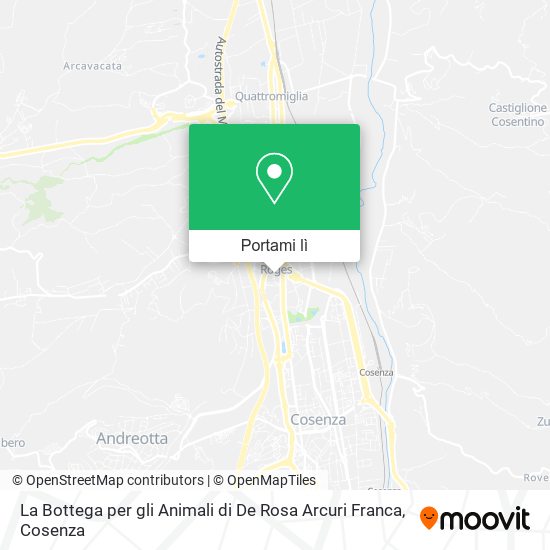 Mappa La Bottega per gli Animali di De Rosa Arcuri Franca