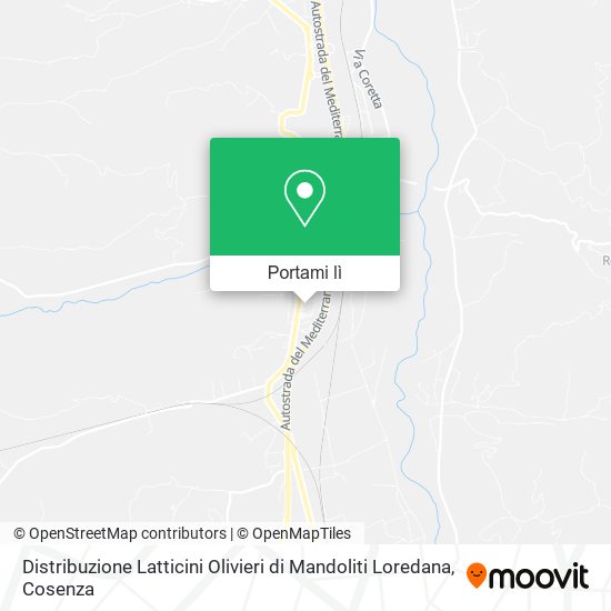 Mappa Distribuzione Latticini Olivieri di Mandoliti Loredana
