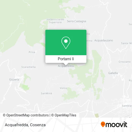 Mappa Acquafredda