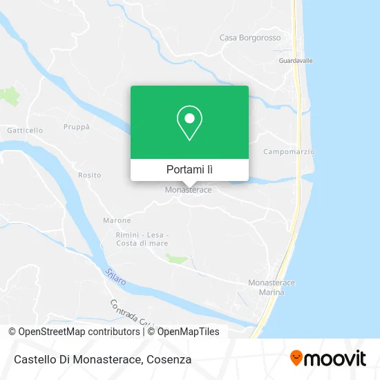 Mappa Castello Di Monasterace