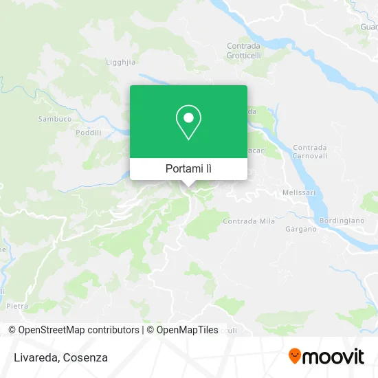 Mappa Livareda