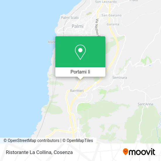 Mappa Ristorante La Collina