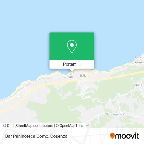 Mappa Bar Paninoteca Como