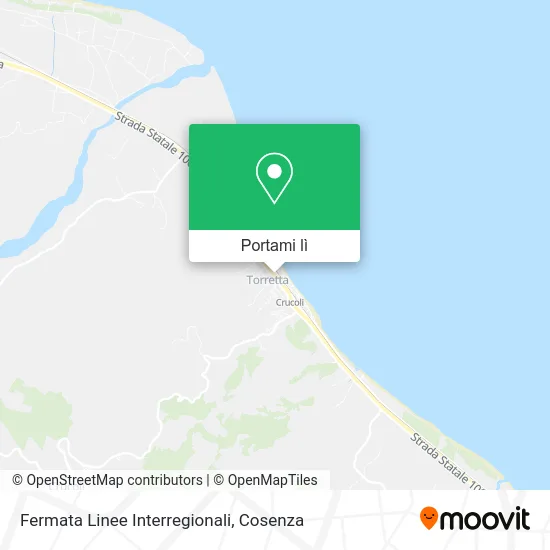 Mappa Fermata Linee Interregionali