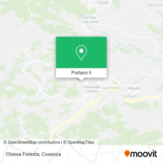 Mappa Chiesa Foresta