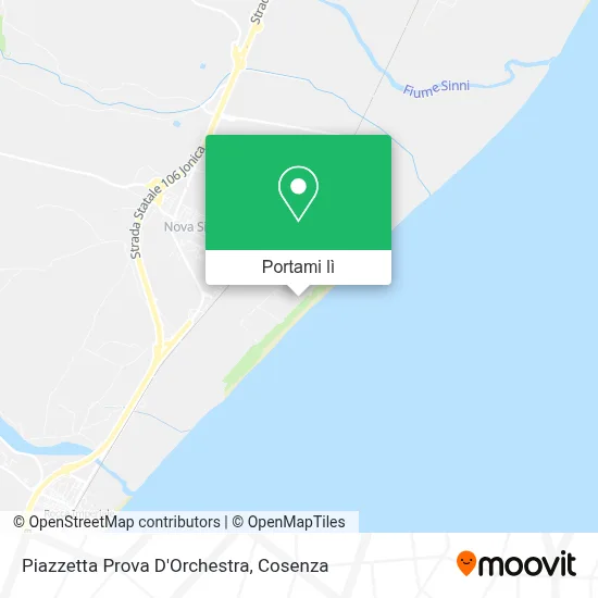 Mappa Piazzetta Prova D'Orchestra