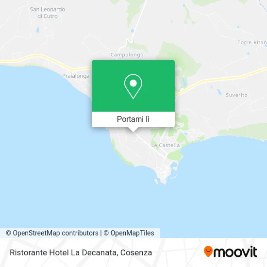 Mappa Ristorante Hotel La Decanata