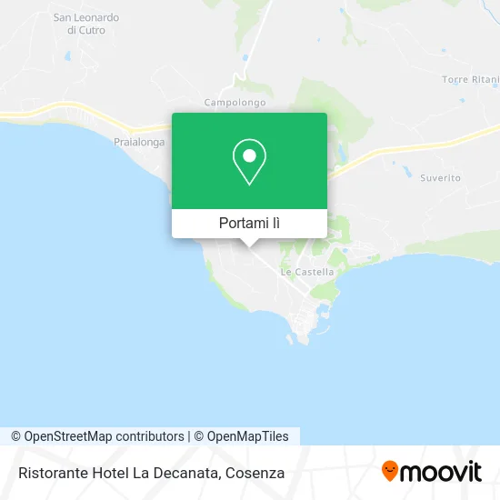 Mappa Ristorante Hotel La Decanata