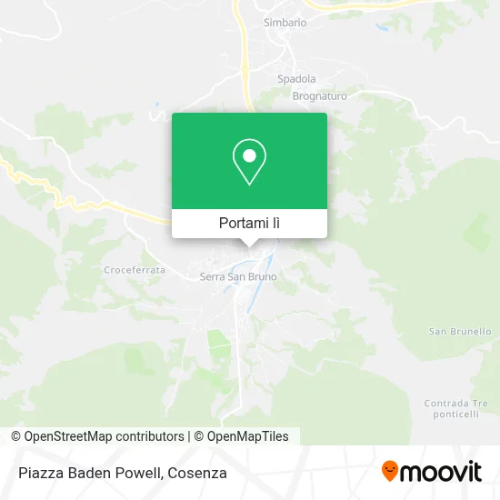 Mappa Piazza Baden Powell