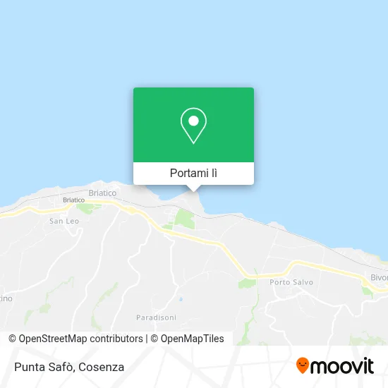 Mappa Punta Safò