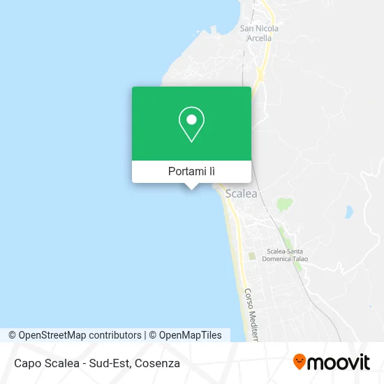 Mappa Capo Scalea - Sud-Est