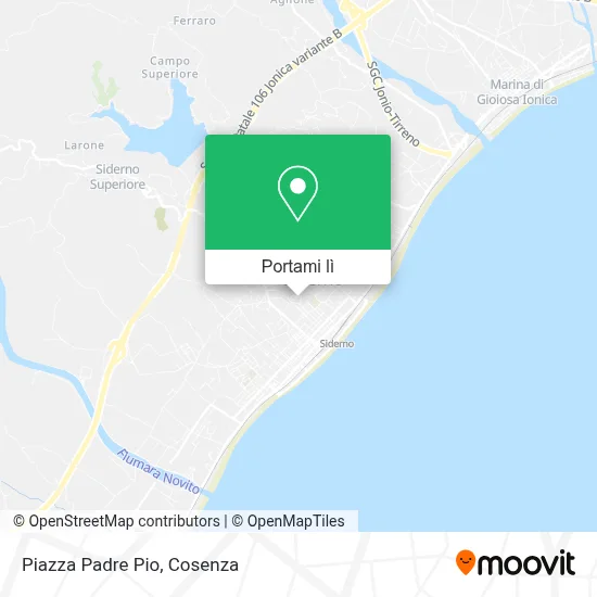 Mappa Piazza Padre Pio