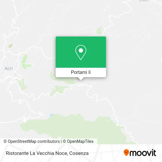 Mappa Ristorante La Vecchia Noce