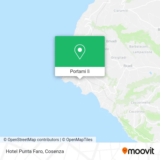 Mappa Hotel Punta Faro