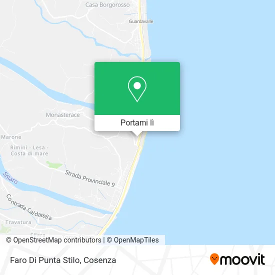 Mappa Faro Di Punta Stilo