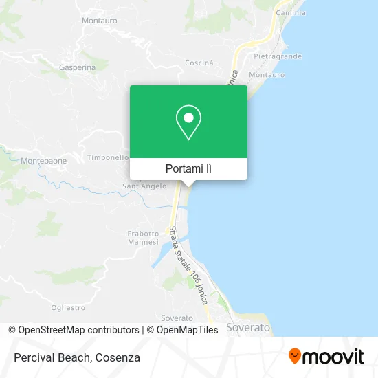 Mappa Percival Beach