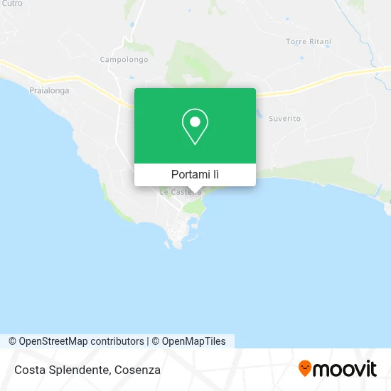 Mappa Costa Splendente