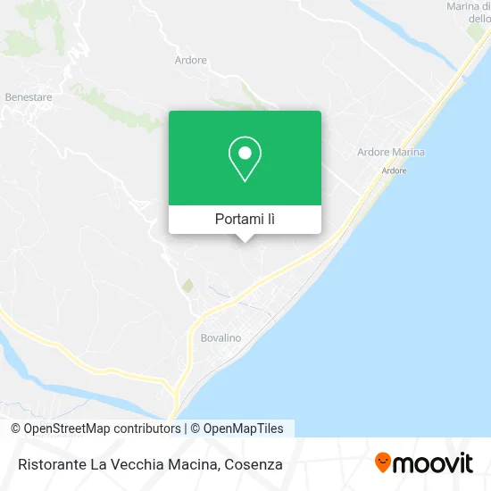 Mappa Ristorante La Vecchia Macina