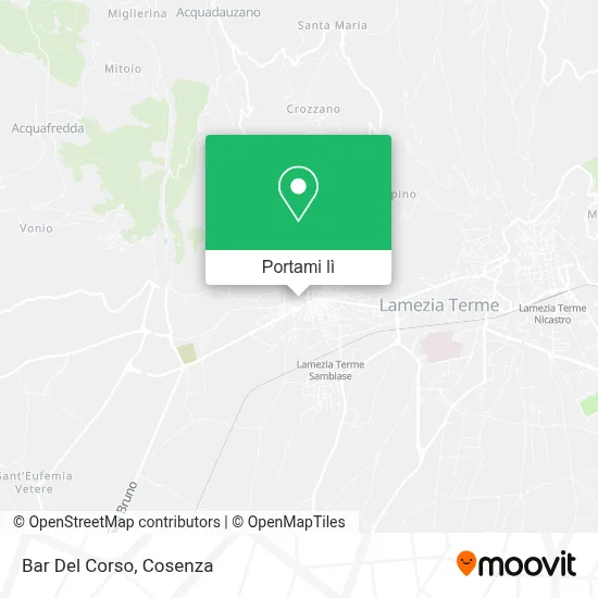 Mappa Bar Del Corso