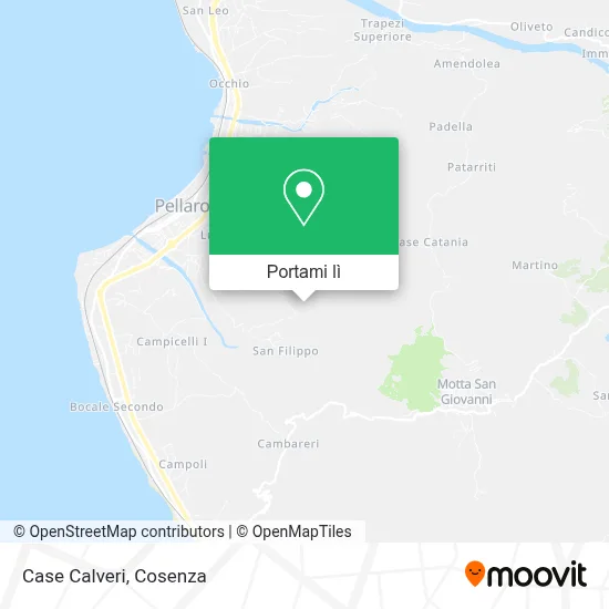 Mappa Case Calveri