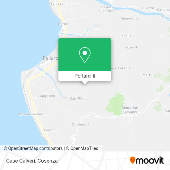 Mappa Case Calveri
