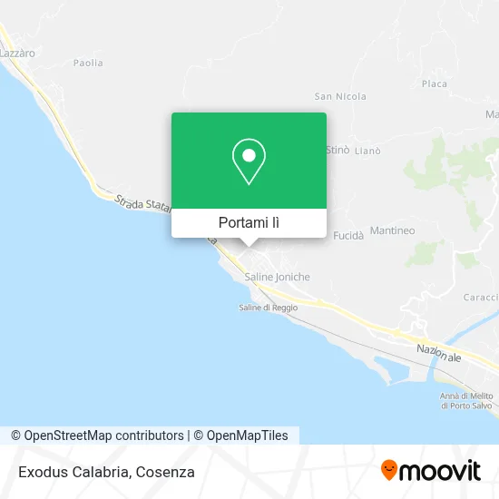 Mappa Exodus Calabria