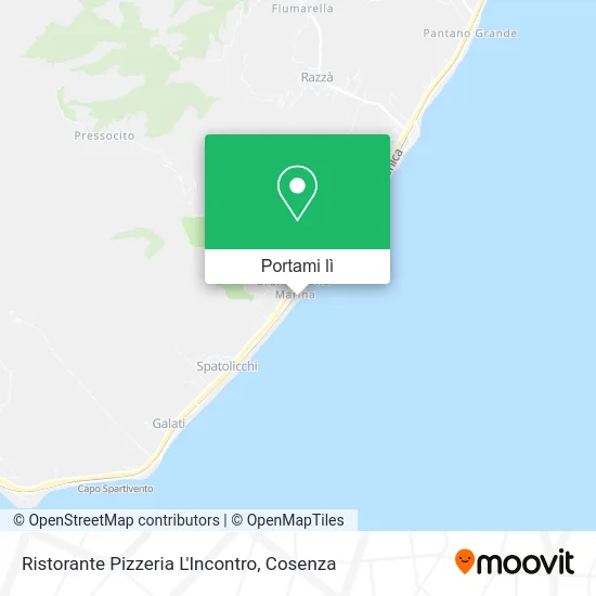 Mappa Ristorante Pizzeria L'Incontro