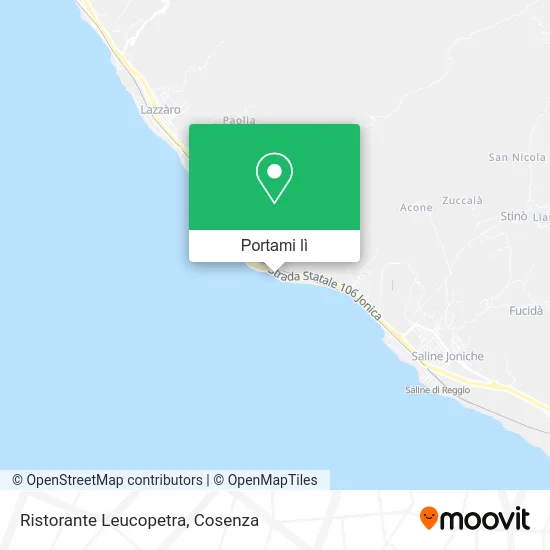 Mappa Ristorante Leucopetra
