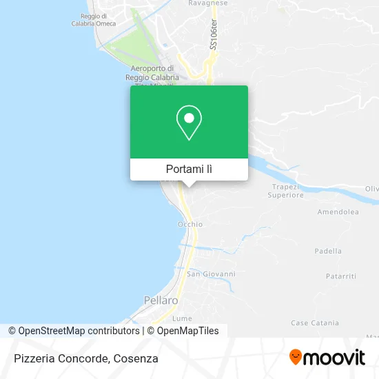 Mappa Pizzeria Concorde