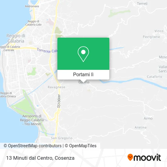 Mappa 13 Minuti dal Centro