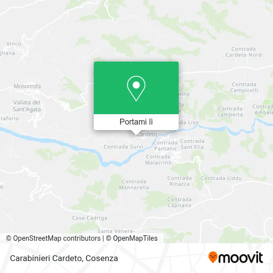 Mappa Carabinieri Cardeto