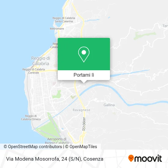 Mappa Via Modena Mosorrofa, 24 (S/N)