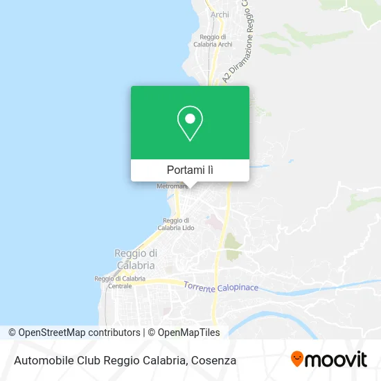 Mappa Automobile Club Reggio Calabria