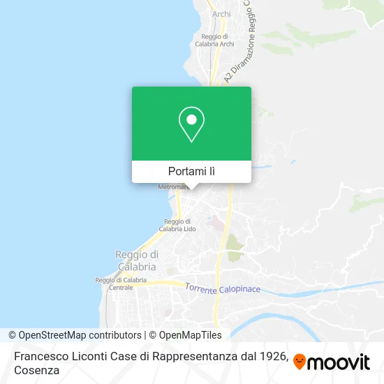Mappa Francesco Liconti Case di Rappresentanza dal 1926