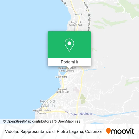 Mappa Vidolia. Rappresentanze di Pietro Laganà