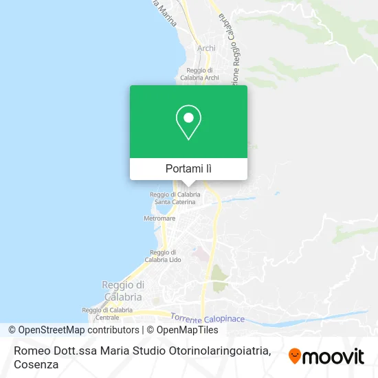 Mappa Romeo Dott.ssa Maria Studio Otorinolaringoiatria