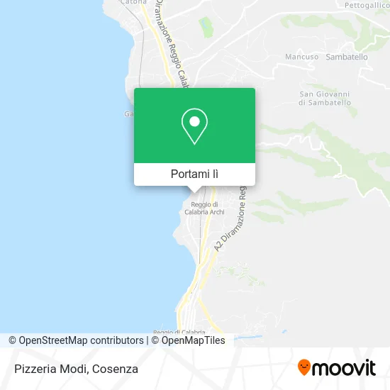 Mappa Pizzeria Modi