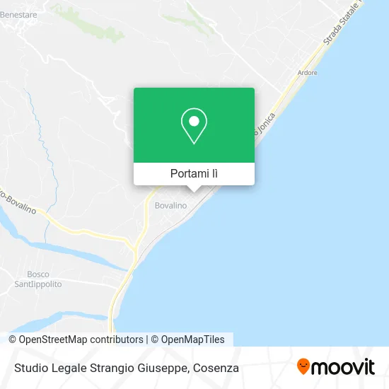Mappa Studio Legale Strangio Giuseppe